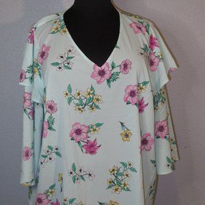Lane Bryant Floral Print Blouse size 22/24